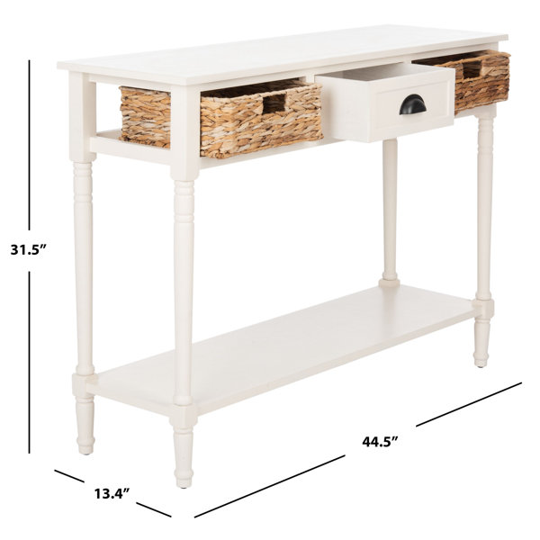 Beachcrest Home Santa Cruz 44.5'' Solid Wood Console Table & Reviews